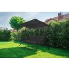 zahradna hojdacka 3 miestna cierna gardenrelax 180cm top