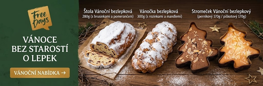 Free Days bezlepkové Vánoční pečivo