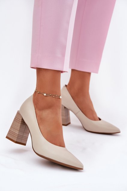 Lodičky na sloupku model 213892 Step in style (Velikost 36)