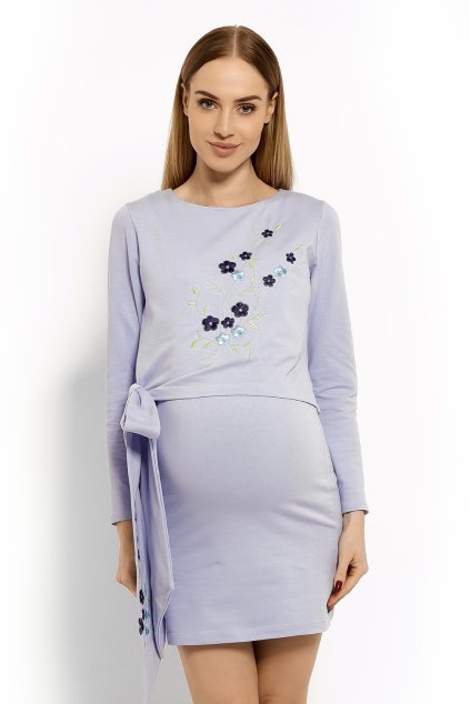 Těhotenské šaty model 113211 PeeKaBoo (Velikost S/M)