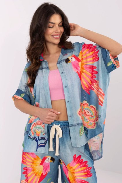 Košile s krátkým rukávem  model 210033 Italy Moda (Velikost universal)