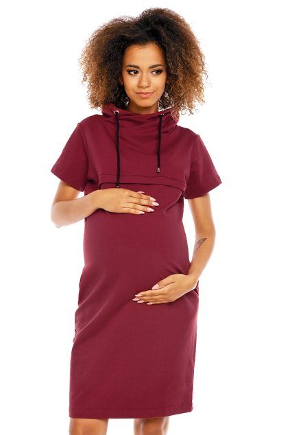 Těhotenské šaty model 94420 PeeKaBoo (Velikost s)