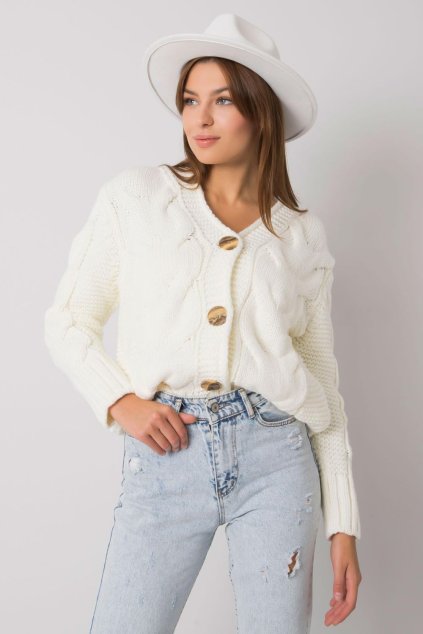 Svetr na zapínání  model 175764 Rue Paris (Velikost universal)