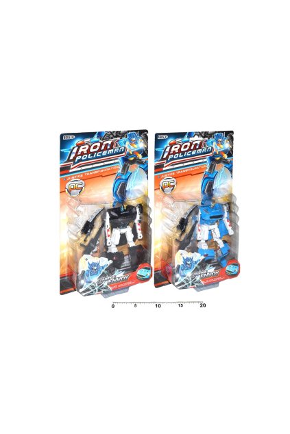 Autorobot policie 17 cm, 2 druhy, Wiky, W110744