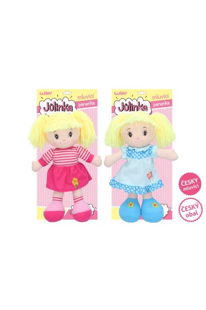 Mluvící panenka Jůlinka 40 cm (český obal, mluví česky), Wiky, W005105
