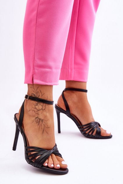 Sandály na podpatku model 181072 Step in style (Velikost 36)