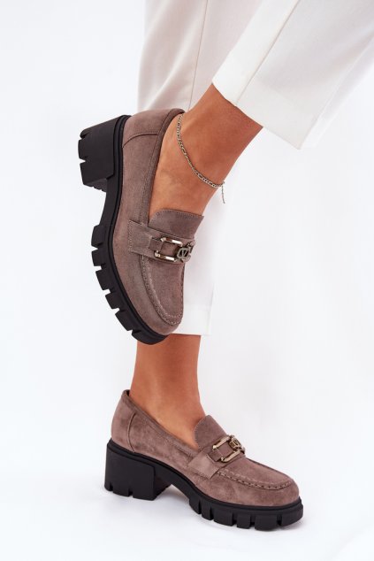 Polobotky na podpatku model 209053 Step in style (Velikost 37)