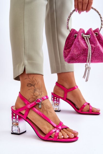 Sandály na podpatku model 179864 Step in style (Velikost 36)