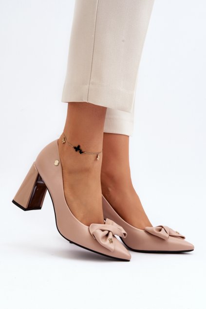 Lodičky na sloupku model 193388 Step in style (Velikost 36)