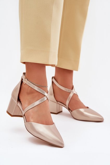 Lodičky na sloupku model 215685 Step in style (Velikost 36)