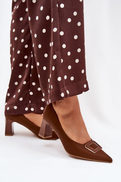 Lodičky na sloupku model 216023 Step in style (Velikost 37)
