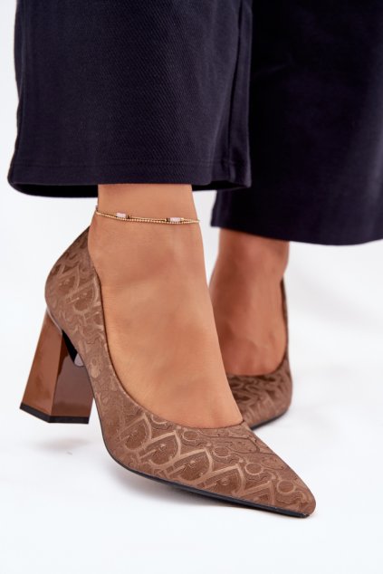 Lodičky na sloupku model 216309 Step in style (Velikost 36)