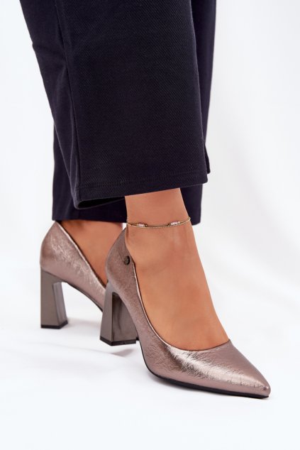 Lodičky na sloupku model 216311 Step in style (Velikost 36)