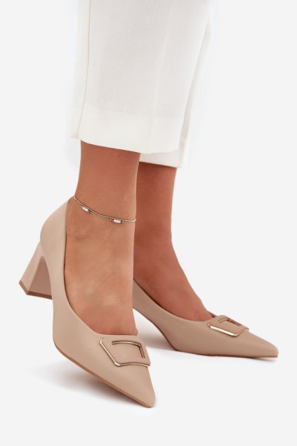 Lodičky na sloupku model 216314 Step in style (Velikost 37)