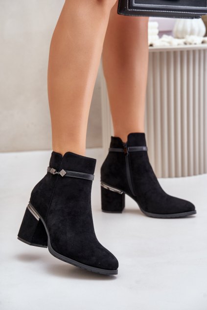 Boty na podpatku model 202126 Step in style (Velikost 38)