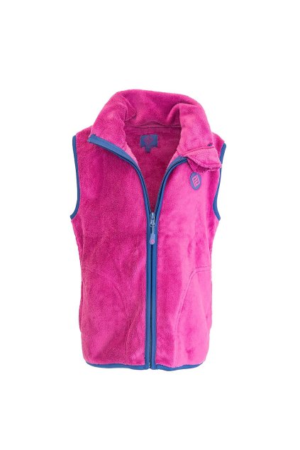 vesta dívčí chlupatá se stojáčkem, Pidilidi, PD1140-07, fuchsia - 110