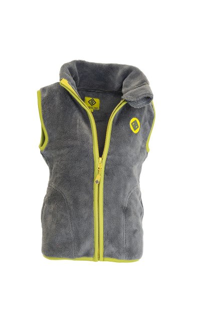 vesta dětská chlupatá se stojáčkem, Pidilidi, PD1140-09, šedá - 110