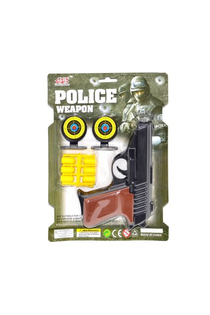 Pistole - set se 2 terči, Wiky, W110983