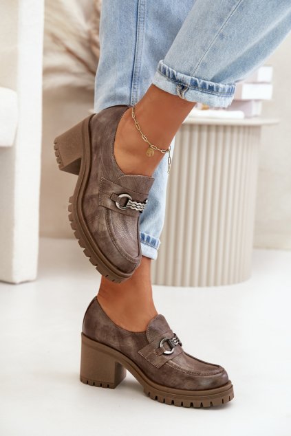 Polobotky na podpatku  model 199311 Step in style (Velikost 37)