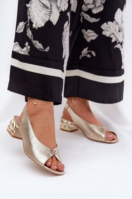 Sandály na podpatku  model 211358 Step in style (Velikost 36)