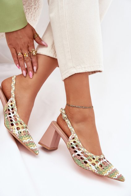 Sandály na podpatku  model 214085 Step in style (Velikost 39)