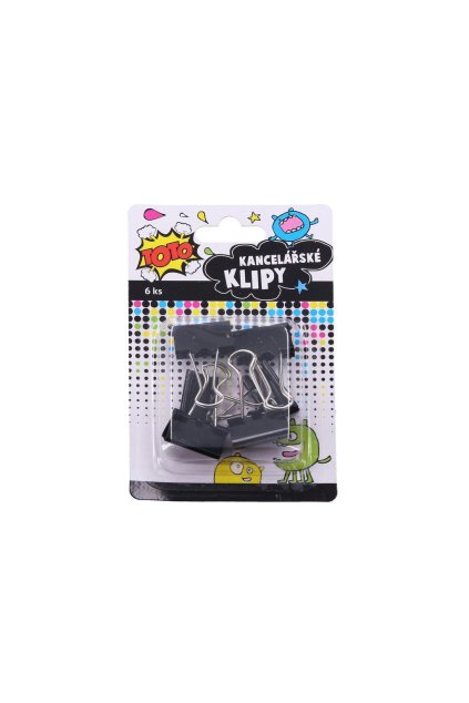 Klip kancelářský 6 ks, 25 mm, TOTO, W834608