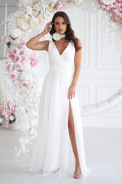 Dlouhé šaty  model 199331 Bicotone (Velikost 46)