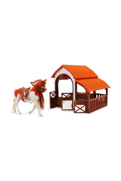 Royal Breeds - Kůň se stájí set 9 cm, Royal Breeds, W282003