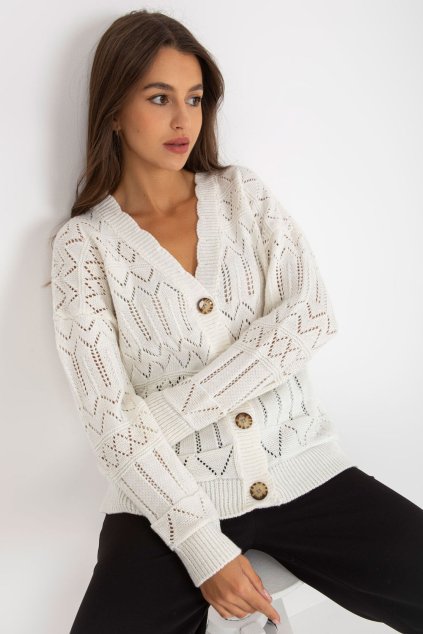 Svetr na zapínání  model 175414 Rue Paris (Velikost universal)