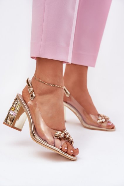 Sandály na podpatku  model 213182 Step in style (Velikost 36)