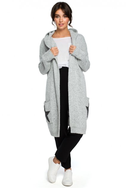 Svetr na zapínání  model 124192 BE Knit (Velikost universal)
