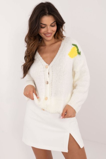 Svetr na zapínání  model 200478 Italy Moda (Velikost universal)