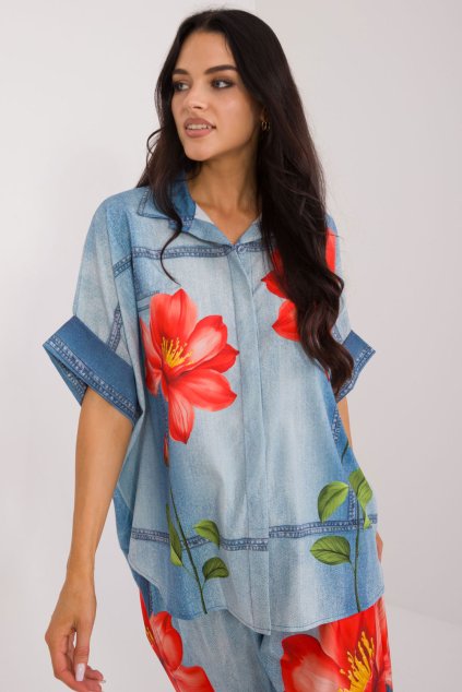 Košile s krátkým rukávem  model 198386 Italy Moda (Velikost universal)
