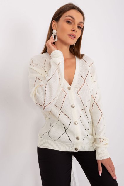 Svetr na zapínání  model 208634 Rue Paris (Velikost universal)