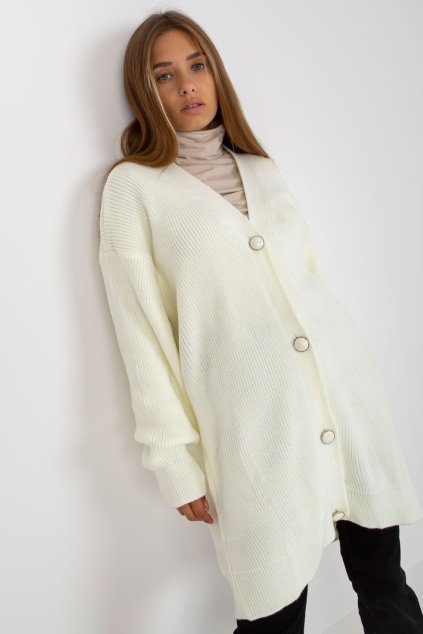 Svetr na zapínání  model 171007 Rue Paris (Velikost universal)