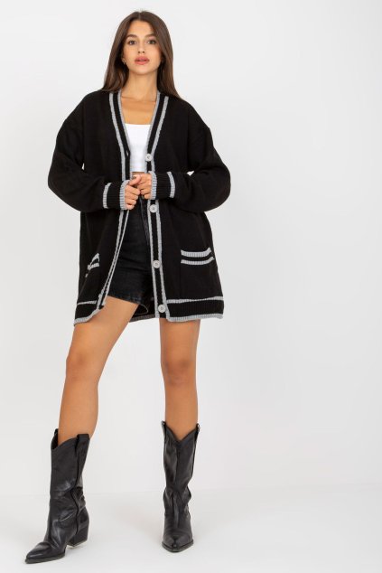 Svetr na zapínání  model 170831 Rue Paris (Velikost universal)