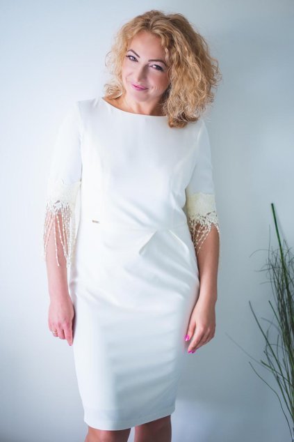 šaty plus size model 132938 Jersa (Velikost 36)