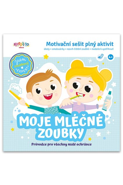 Moje mléčné zoubky - Motivační sešit plný aktivit, Kresli.to, W015125