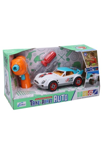 Auto závodní šroubovací 18 cm, Wiky Vehicles, W013317