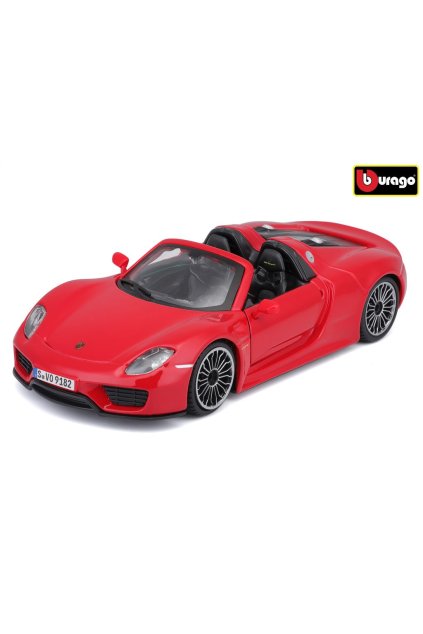 Bburago 1:24 Plus Porsche 918 Spyder Red,  W021274