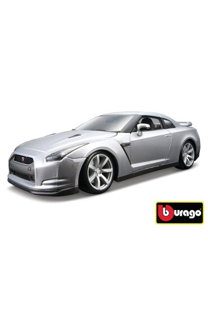 Bburago 1:18 2009 Nissan GT-R Metallic stříbrná 18-12079, Bburago, W007234