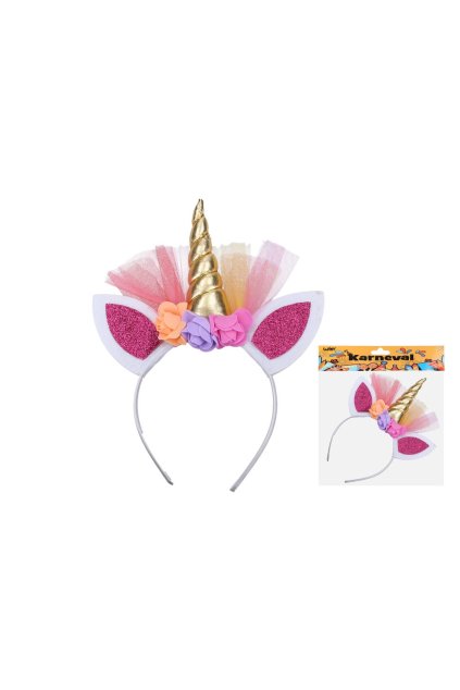 Set karneval - čelenka jednorožec, Wiky, W026111