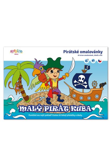 Malý pirát Kuba omalovánka A5, Kresli.to, W031845