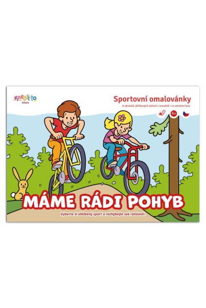 Máme rádi pohyb - Sportovní omalovánky A5, Imagu, W037124
