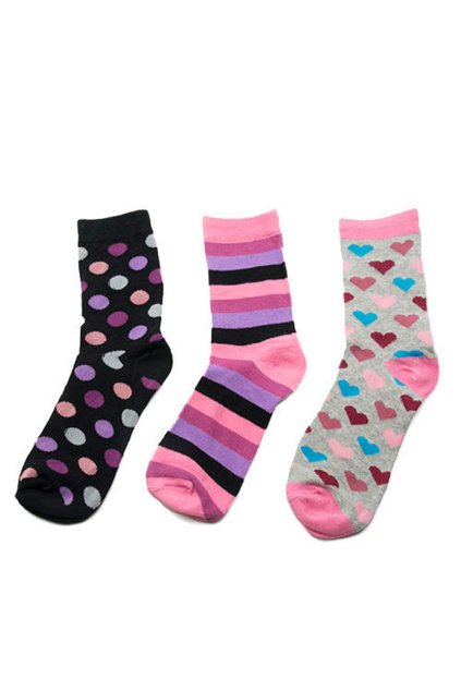 ponožky dívčí, 3pack, Pidilidi, PD0122, holka - 38-39