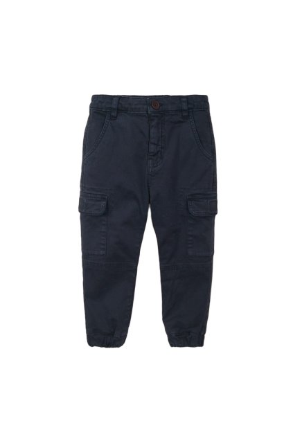 Kalhoty chlapecké s elastanem, Minoti, 3BCOMBAT 1, modrá - 104/110