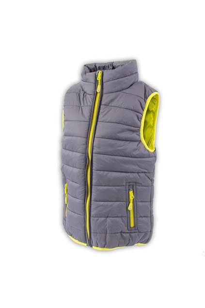 vesta extra lehká nylonová, Pidilidi, PD1086-09, šedá - 98
