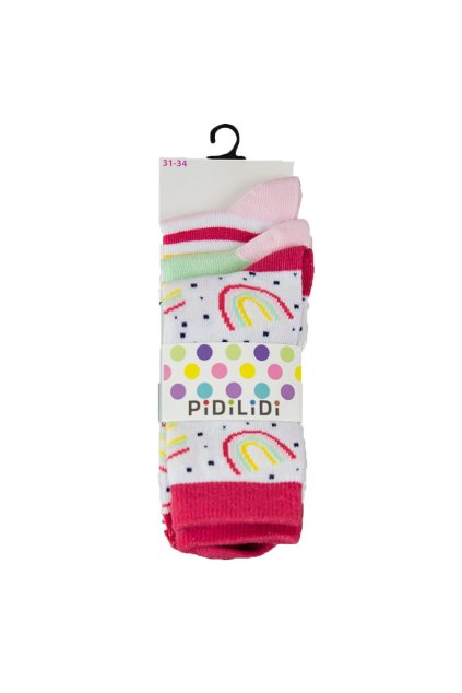 ponožky dívčí - 3pack, Pidilidi, PD0126, Holka - 31-34