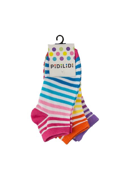 ponožky kotníkové dívčí - 3pack, Pidilidi, PD0130, Holka - 31-34