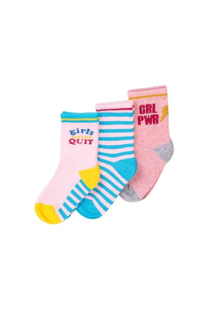 Ponožky dívčí 3pack, Minoti, KG SOCK 28, holka - 122/128